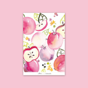 Carte Aquarelle - Pommes